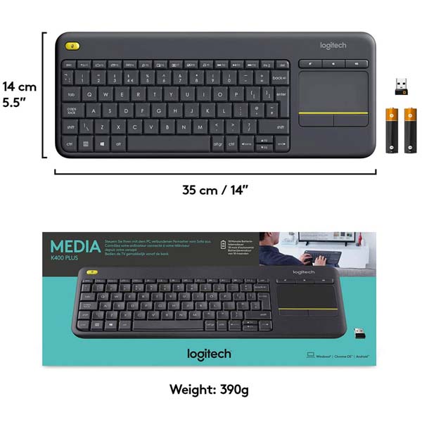 Logitech K400 Plus Wireless Keyboard